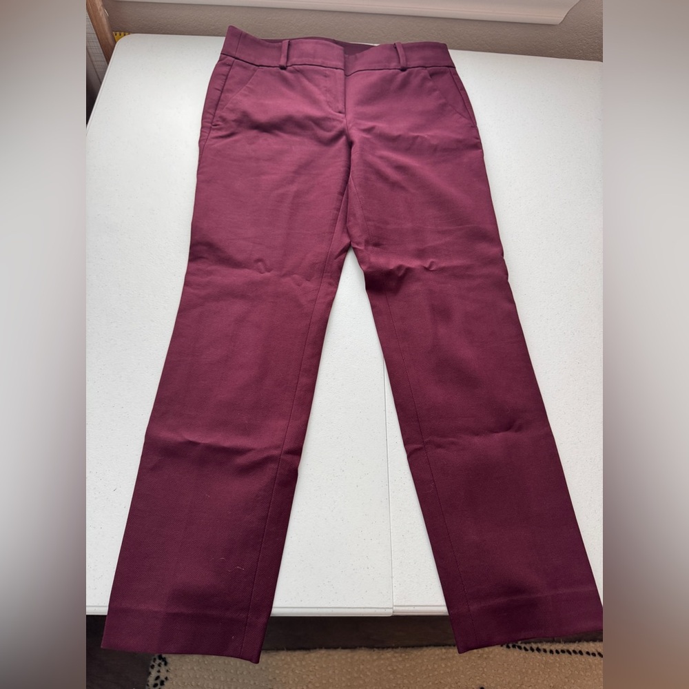 LOFT Women's Marissa Skinny Dress Pants in Deep Wine